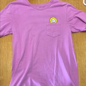 Dutch Bros Pink and Yellow Short Sleeve Tee